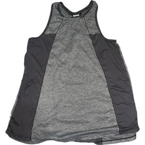AVIA Racerback Tank Top Women Size Large 12-14 Gray Black Activewear Athletic
